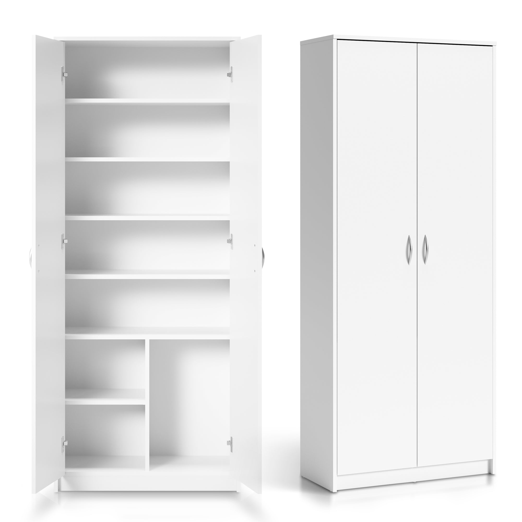 Schrank Mehrzweckschrank 74cm Breite 180cm Höhe mit vier oder sechs Ei