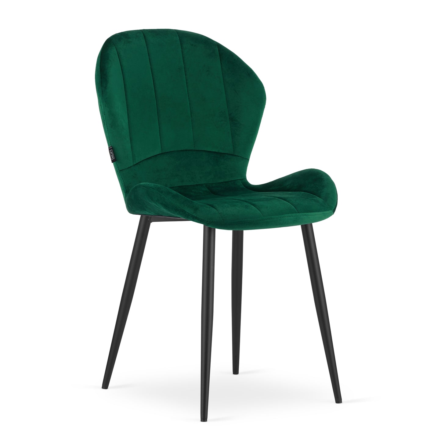 Chaise de salle à manger chaise rembourrée en tissu velours, pieds en métal noir, chaise de bureau, chaise de cuisine, charge d'assise de 120 kg, 62 x 50,5 x 86 cm