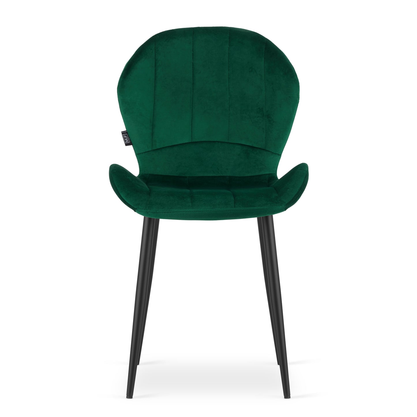Chaise de salle à manger chaise rembourrée en tissu velours, pieds en métal noir, chaise de bureau, chaise de cuisine, charge d'assise de 120 kg, 62 x 50,5 x 86 cm