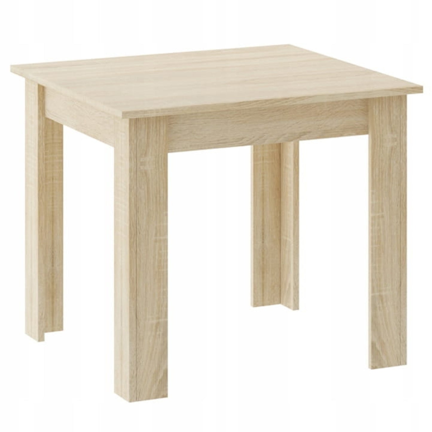 Ensemble de salle à manger avec table à manger et 4 chaises, table carrée 80x80 & 120x80 cm et 4 chaises ergonomiques, idéal pour salon, cuisine et salle à manger Design moderne