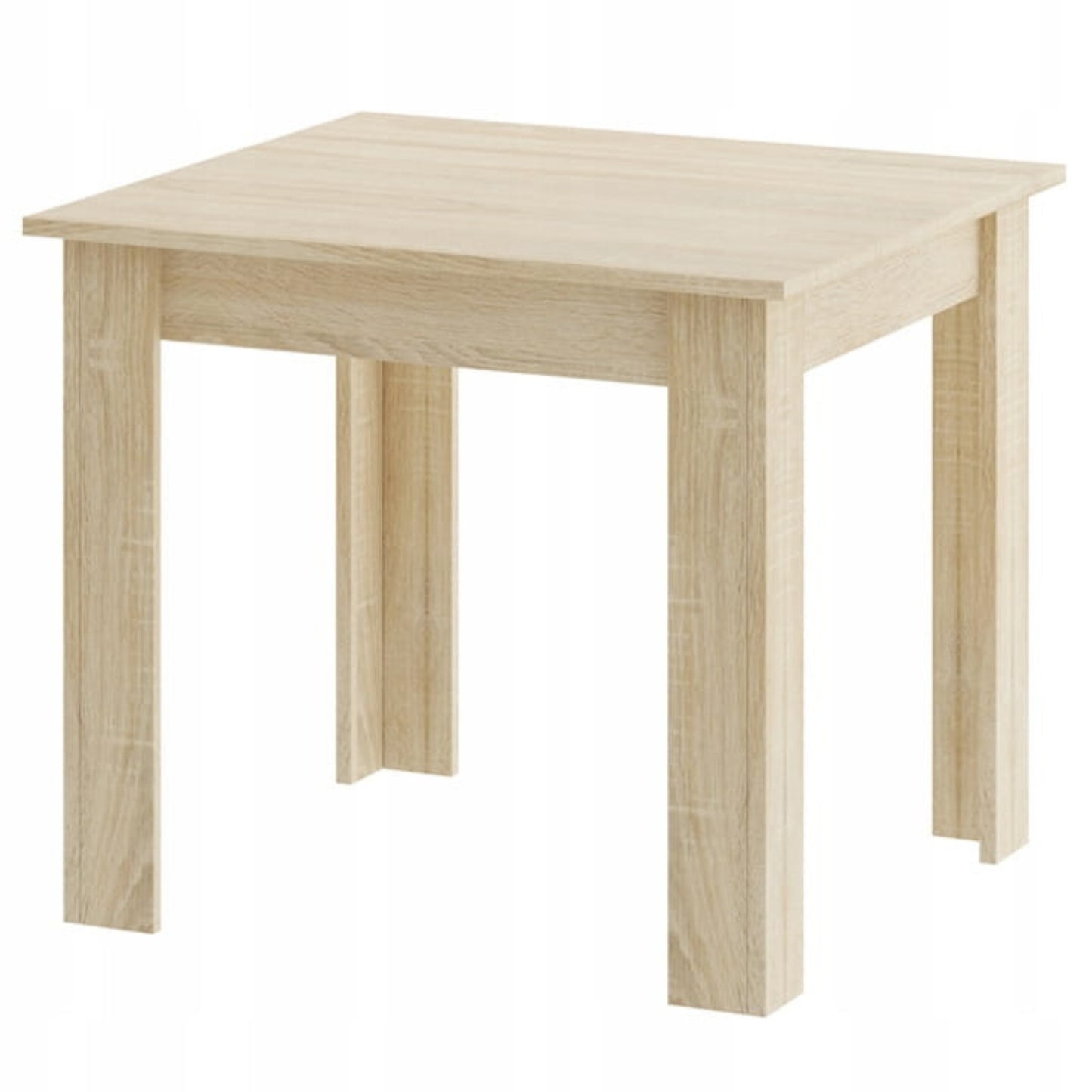 Ensemble de salle à manger avec table à manger et 4 chaises, table carrée 80x80 & 120x80 cm et 4 chaises ergonomiques, idéal pour salon, cuisine et salle à manger Design moderne