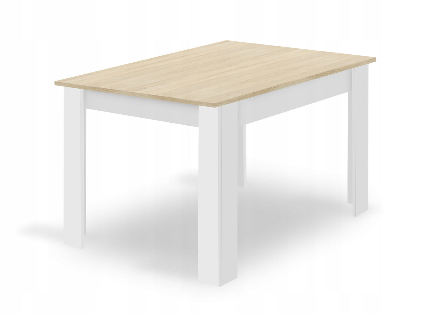 Ensemble de salle à manger avec table à manger et 4 chaises, table carrée 80x80 & 120x80 cm et 4 chaises ergonomiques, idéal pour salon, cuisine et salle à manger Design moderne