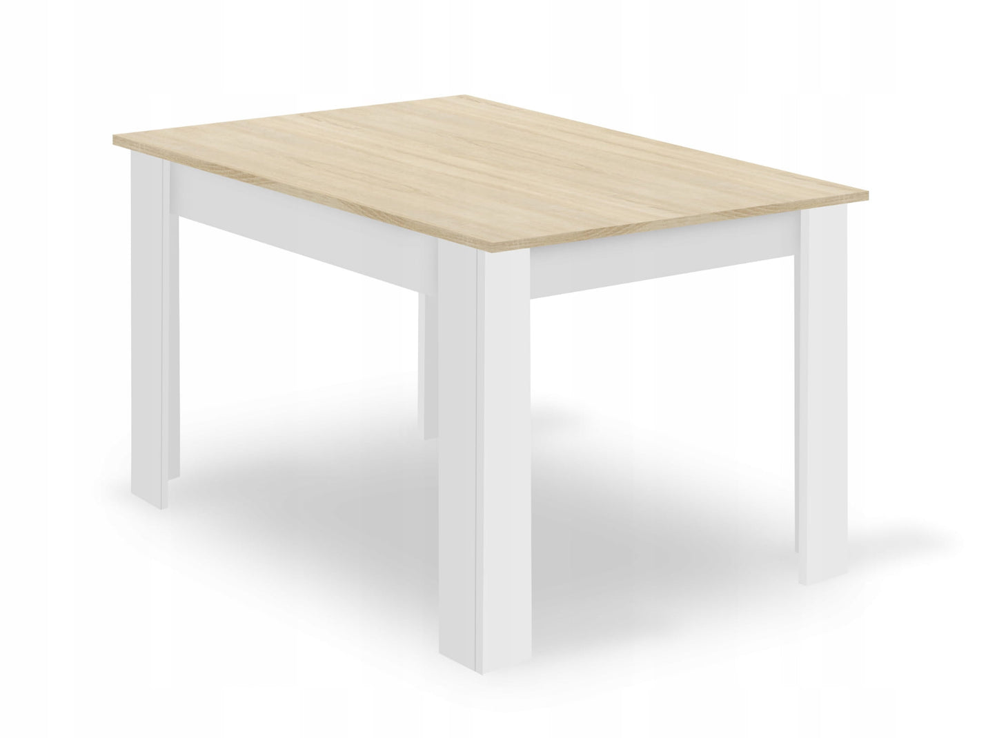 Ensemble de salle à manger avec table à manger et 4 chaises, table carrée 80x80 & 120x80 cm et 4 chaises ergonomiques, idéal pour salon, cuisine et salle à manger Design moderne
