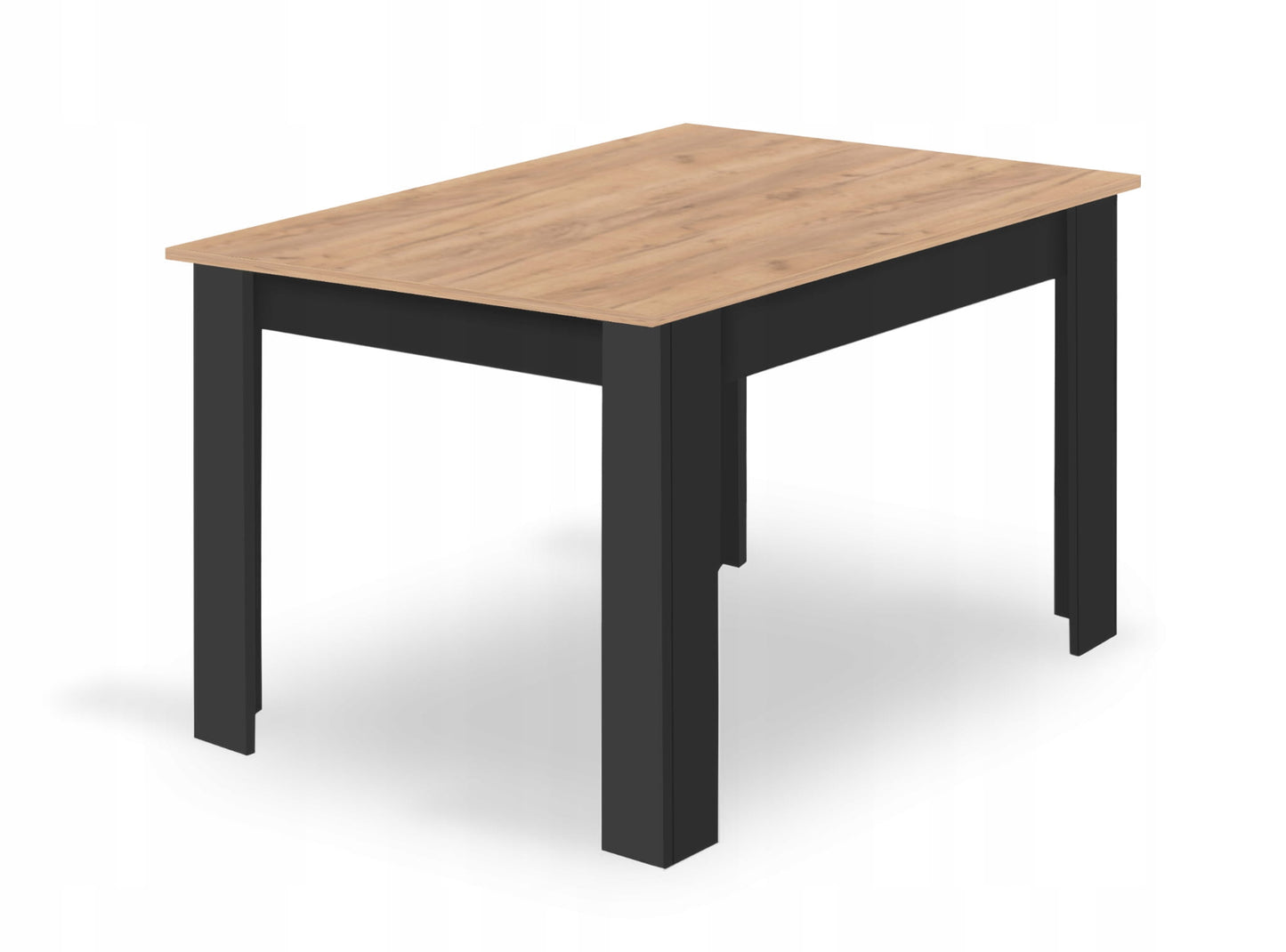 Ensemble de salle à manger avec table à manger et 4 chaises, table carrée 80x80 & 120x80 cm et 4 chaises ergonomiques, idéal pour salon, cuisine et salle à manger Design moderne