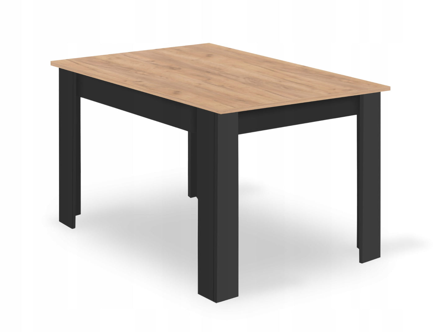Ensemble de salle à manger avec table à manger et 4 chaises, table carrée 80x80 & 120x80 cm et 4 chaises ergonomiques, idéal pour salon, cuisine et salle à manger Design moderne