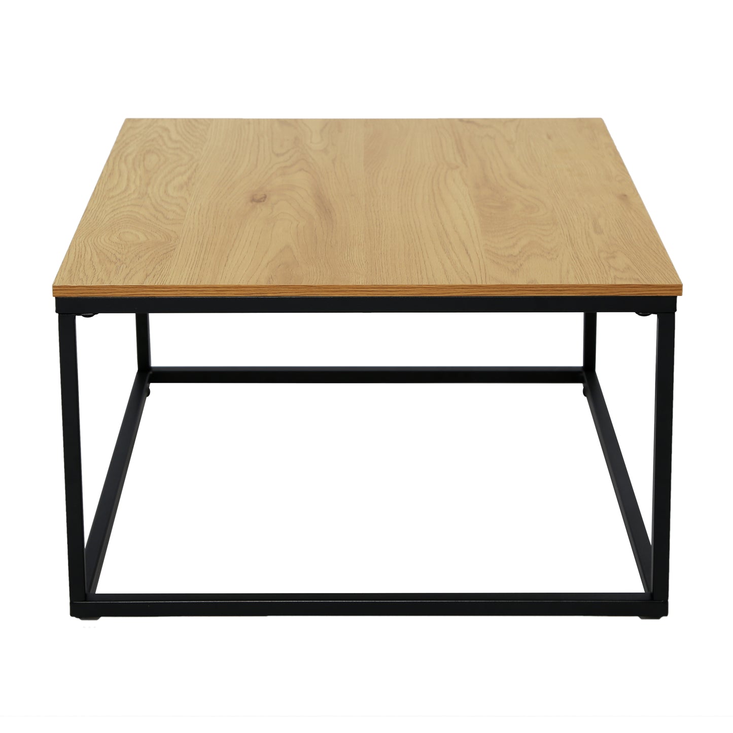 Couchtisch Groß 2er Set aus Holz, Wohnzimmertisch Modern, Beistelltisch Set 2 in 1 mit Metallgestell für Wohnzimmer Büro Beistelltisch Loft Design TWIN, kratzfeste Oberfläche