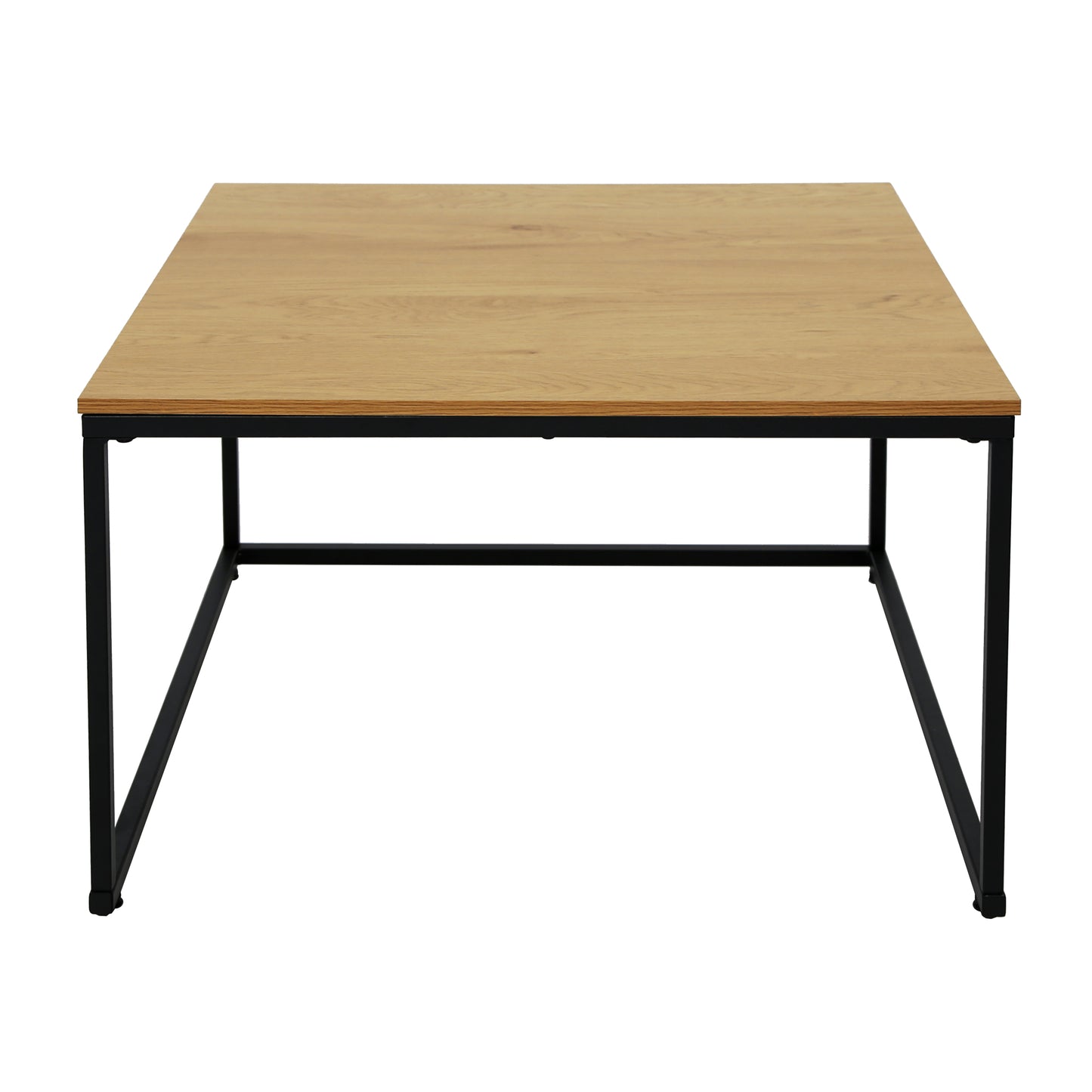 Couchtisch Groß 2er Set aus Holz, Wohnzimmertisch Modern, Beistelltisch Set 2 in 1 mit Metallgestell für Wohnzimmer Büro Beistelltisch Loft Design TWIN, kratzfeste Oberfläche