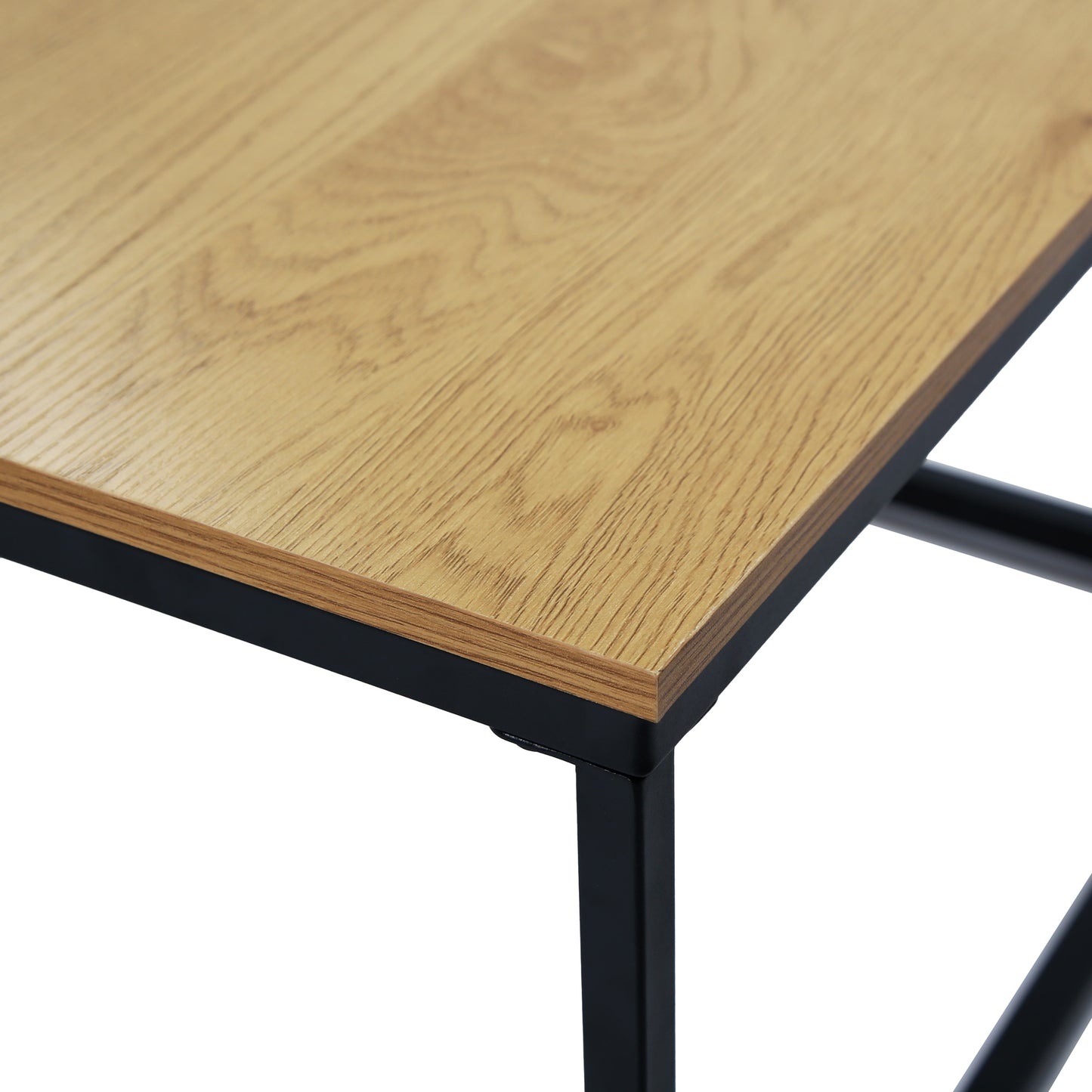 Couchtisch Groß 2er Set aus Holz, Wohnzimmertisch Modern, Beistelltisch Set 2 in 1 mit Metallgestell für Wohnzimmer Büro Beistelltisch Loft Design TWIN, kratzfeste Oberfläche