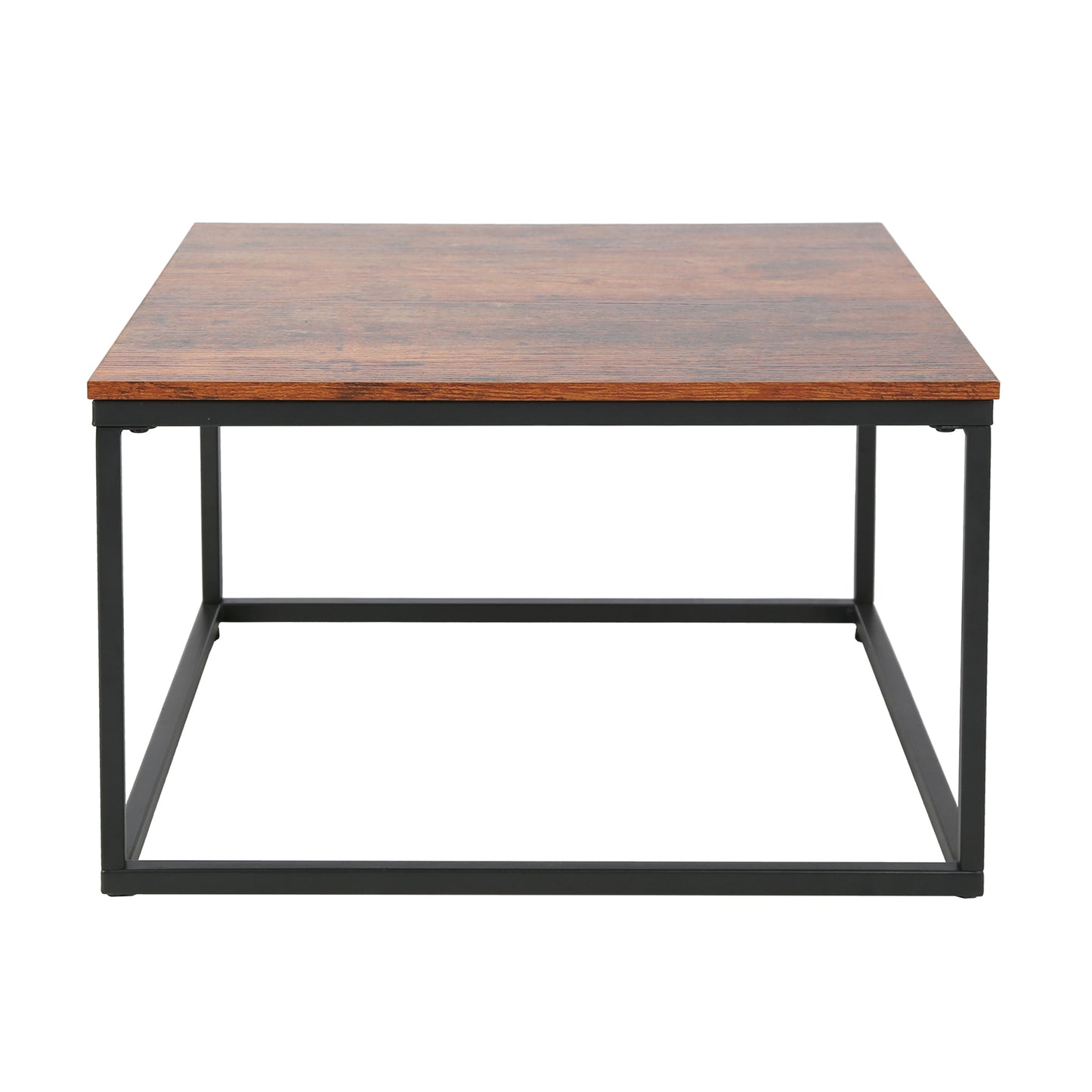 Couchtisch Groß 2er Set aus Holz, Wohnzimmertisch Modern, Beistelltisch Set 2 in 1 mit Metallgestell für Wohnzimmer Büro Beistelltisch Loft Design TWIN, kratzfeste Oberfläche