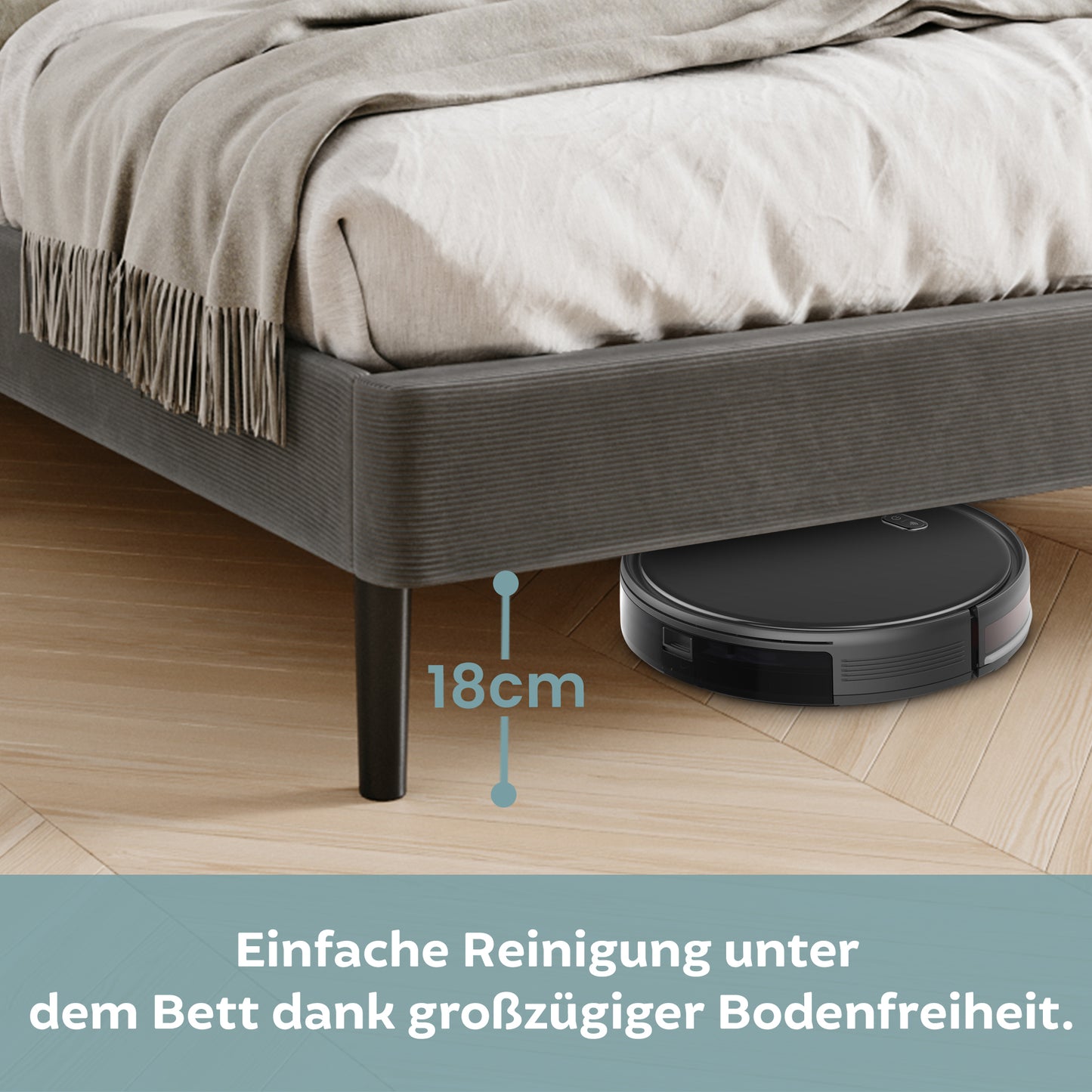 Bett 140x200 cm, Polsterbett mit Lattenrost, Bettgestell 140x200 & 160x200 cm, Doppelbett mit weichem Cord & Samt bezug und gepolstertem Kopfteil, robustes Gestell, hoher Liegekomfort