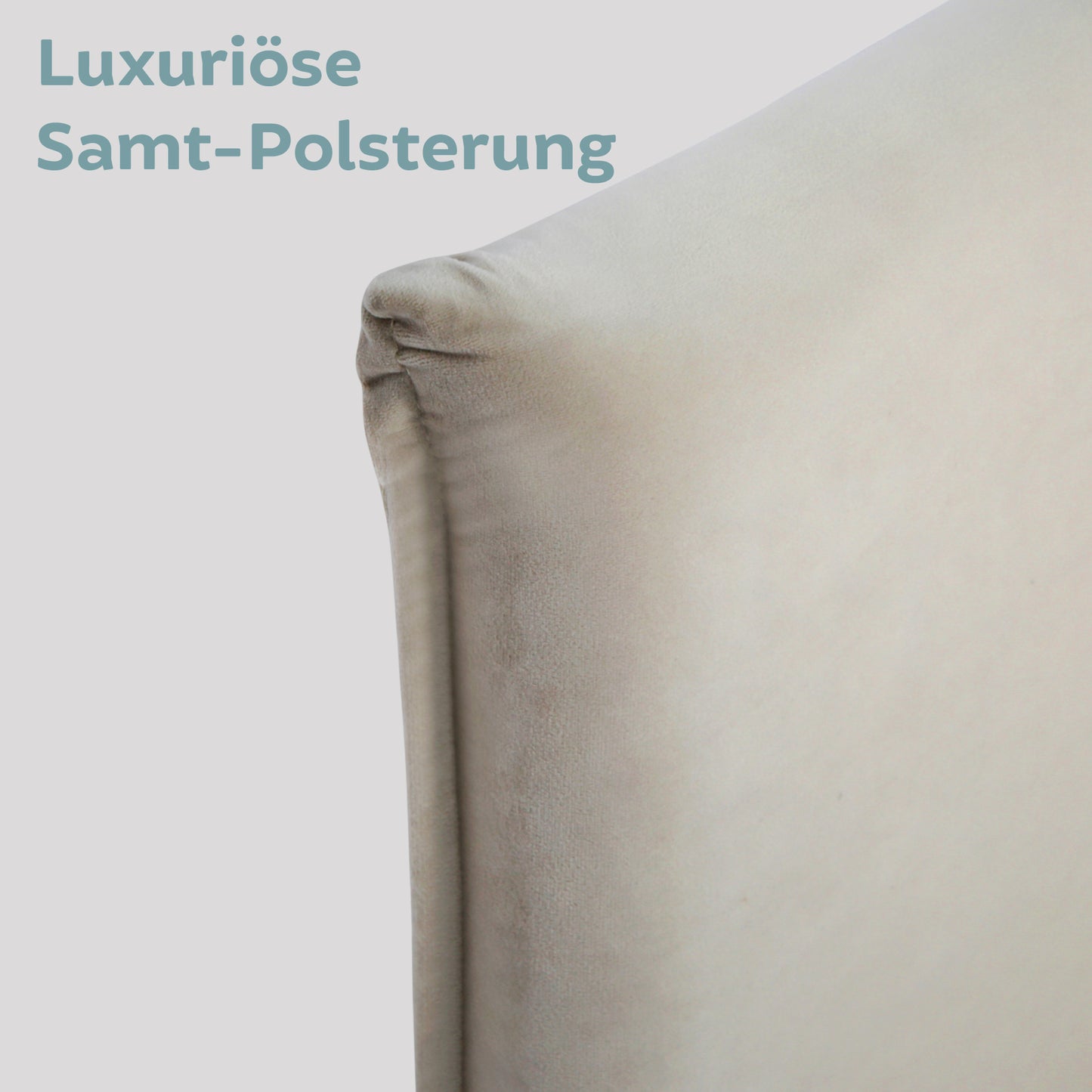 Bett 140x200 cm, Polsterbett mit Lattenrost, Bettgestell 140x200 & 160x200 cm, Doppelbett mit weichem Cord & Samt bezug und gepolstertem Kopfteil, robustes Gestell, hoher Liegekomfort