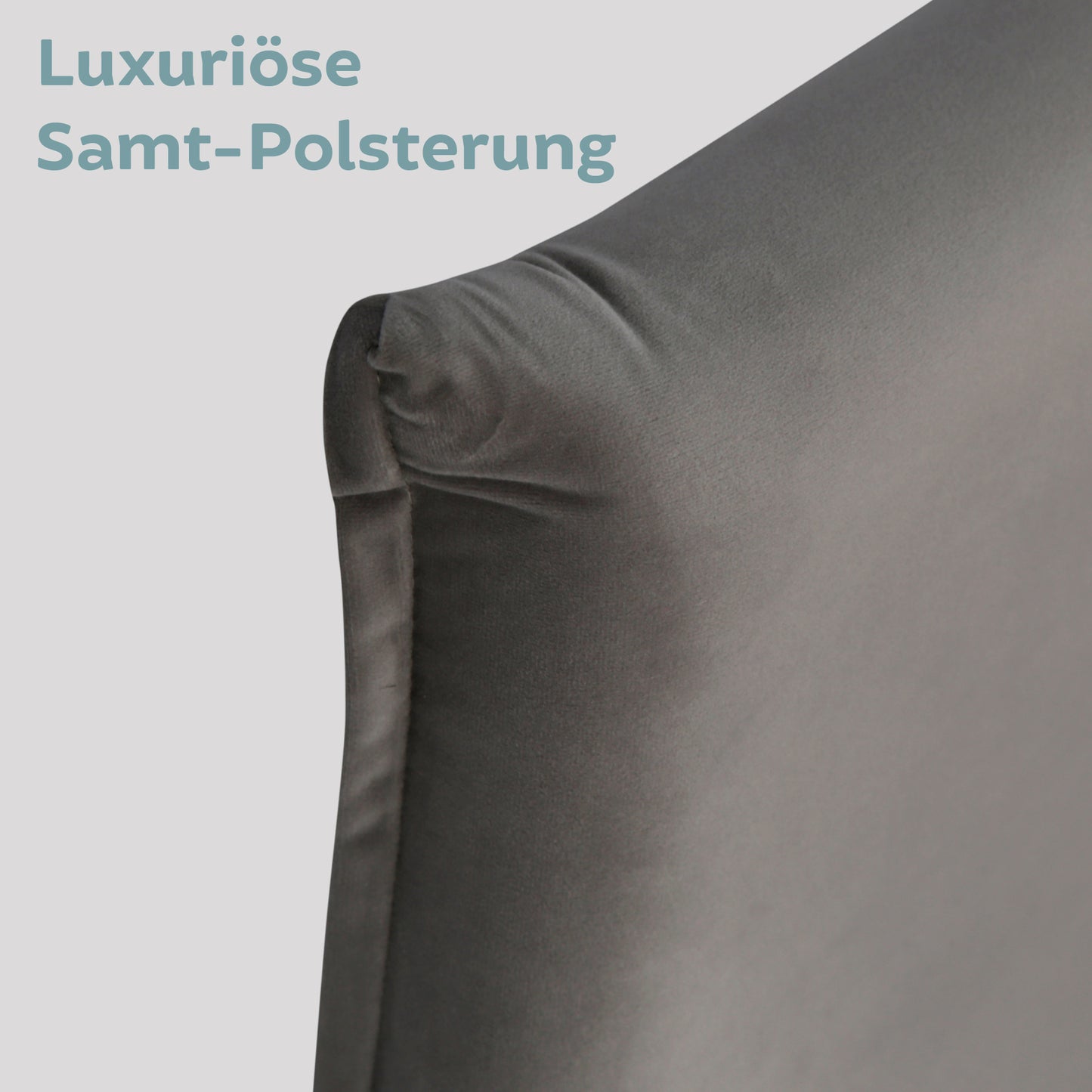 Bett 140x200 cm, Polsterbett mit Lattenrost, Bettgestell 140x200 & 160x200 cm, Doppelbett mit weichem Cord & Samt bezug und gepolstertem Kopfteil, robustes Gestell, hoher Liegekomfort