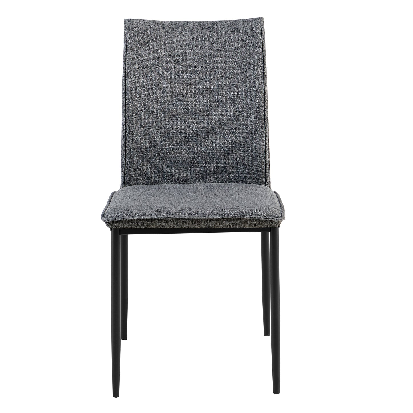 Esszimmerstühle 4er Set Stuhl Küchenstühle Stühle Esszimmer | Gepolstert mit Stoffbezug, schwarzes Metallgestell, modernes Design | 62 x 43 x 85 cm (LxBxH), Sitzhöhe 48 cm