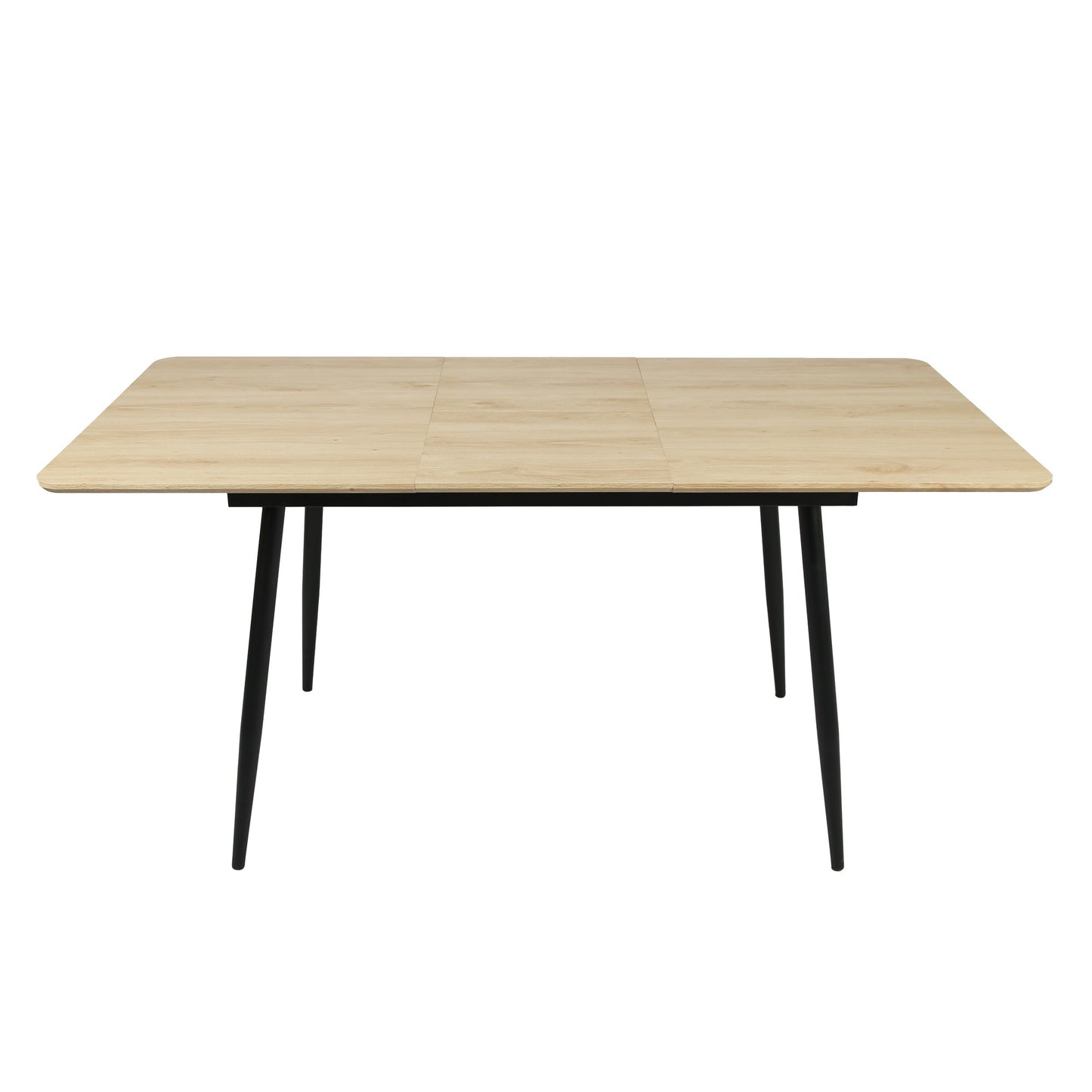 Esstisch ausziehbar, moderner Tisch Küchentisch, mit Klappverlängerung für schnelles Ausziehen von 120 cm auf 160 cm, Esszimmertisch mit Metallbeinen für 4-6 Personen | 120-160x80x75 cm (LxBxH)