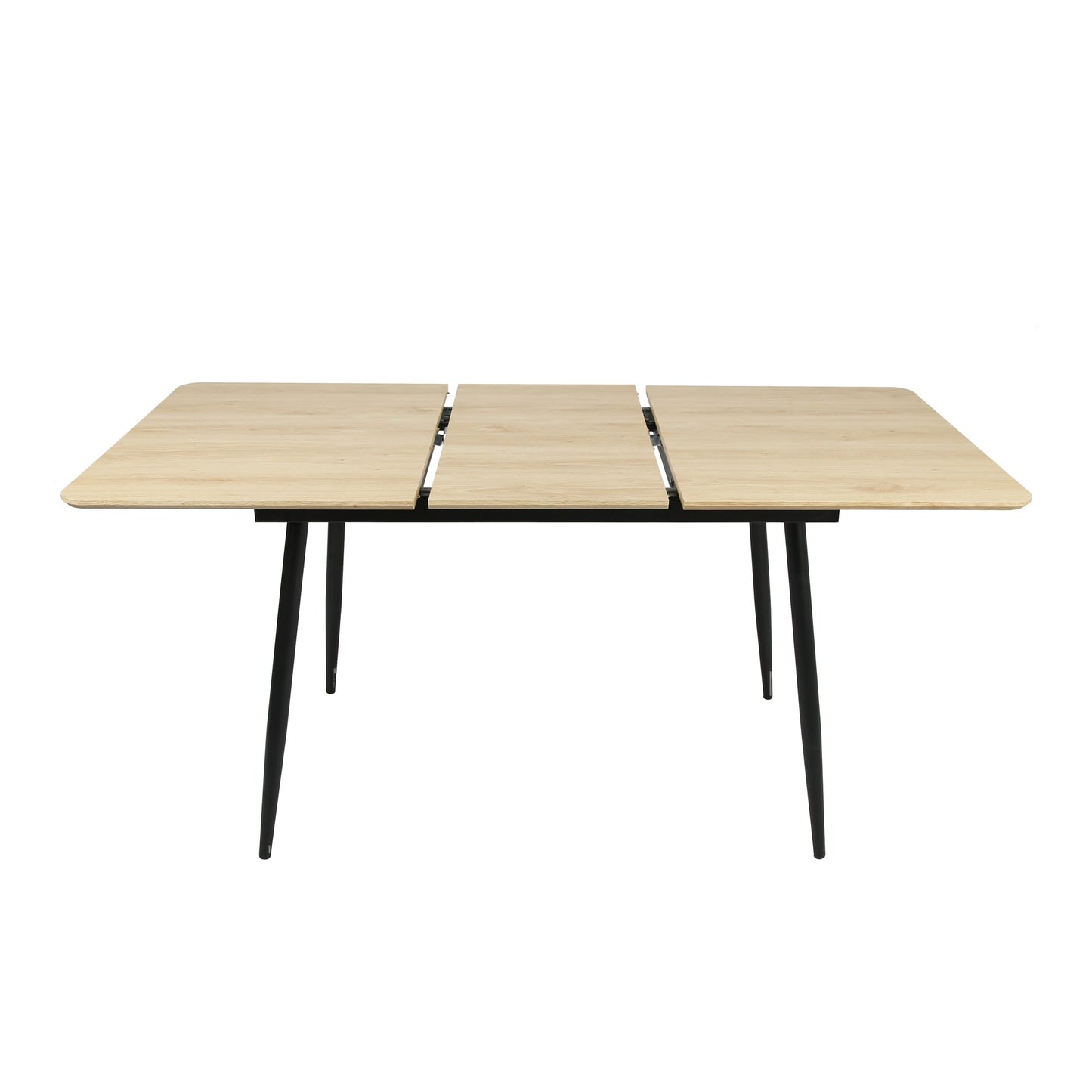 Esstisch ausziehbar, moderner Tisch Küchentisch, mit Klappverlängerung für schnelles Ausziehen von 120 cm auf 160 cm, Esszimmertisch mit Metallbeinen für 4-6 Personen | 120-160x80x75 cm (LxBxH)