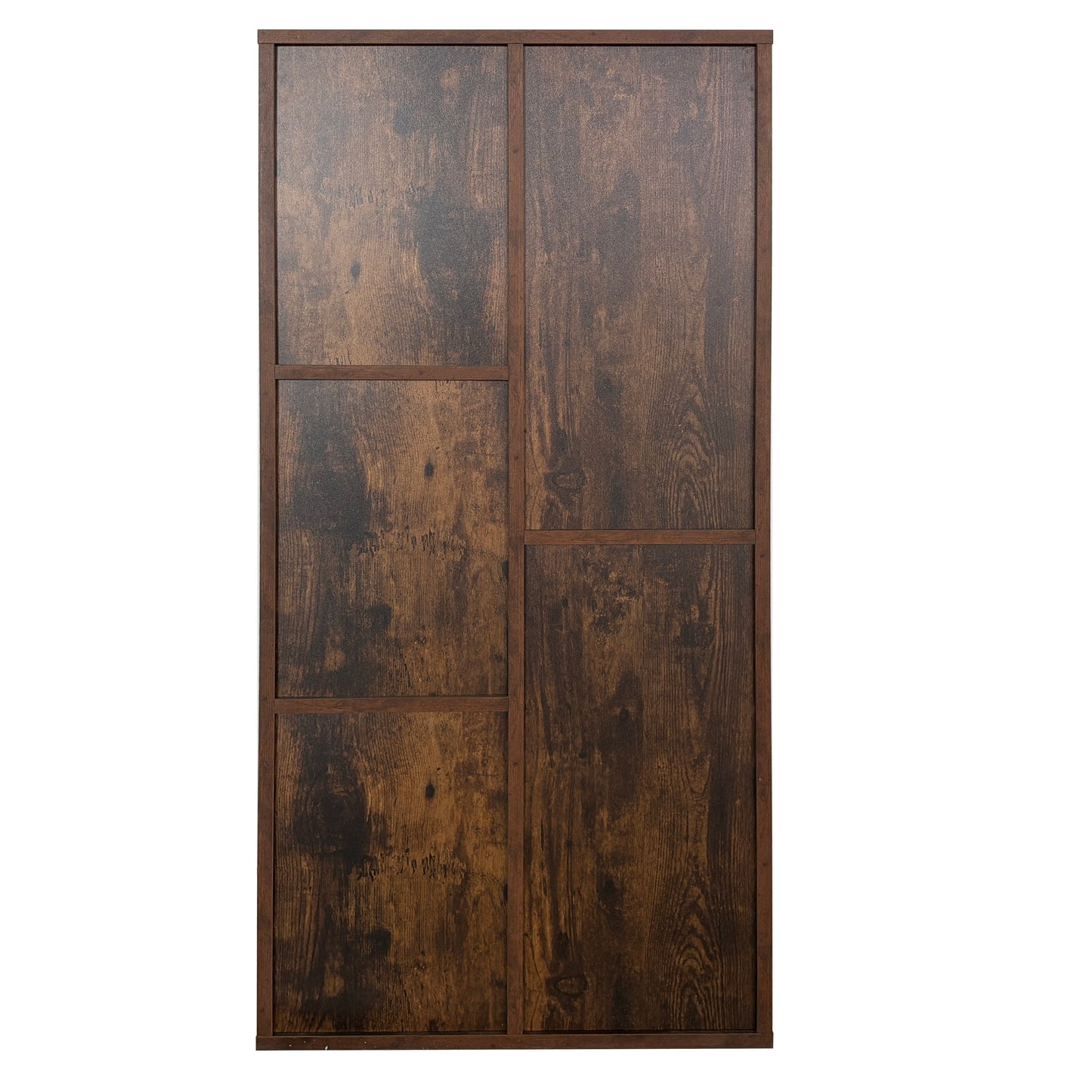 Regal Bücherregal Raumteiler | Robustes Holzregal mit 7 offenen Fächern | Modernes Design für Wohnzimmer & Büro | 50x24x106 cm (BxTxH) | Dunkles Holz