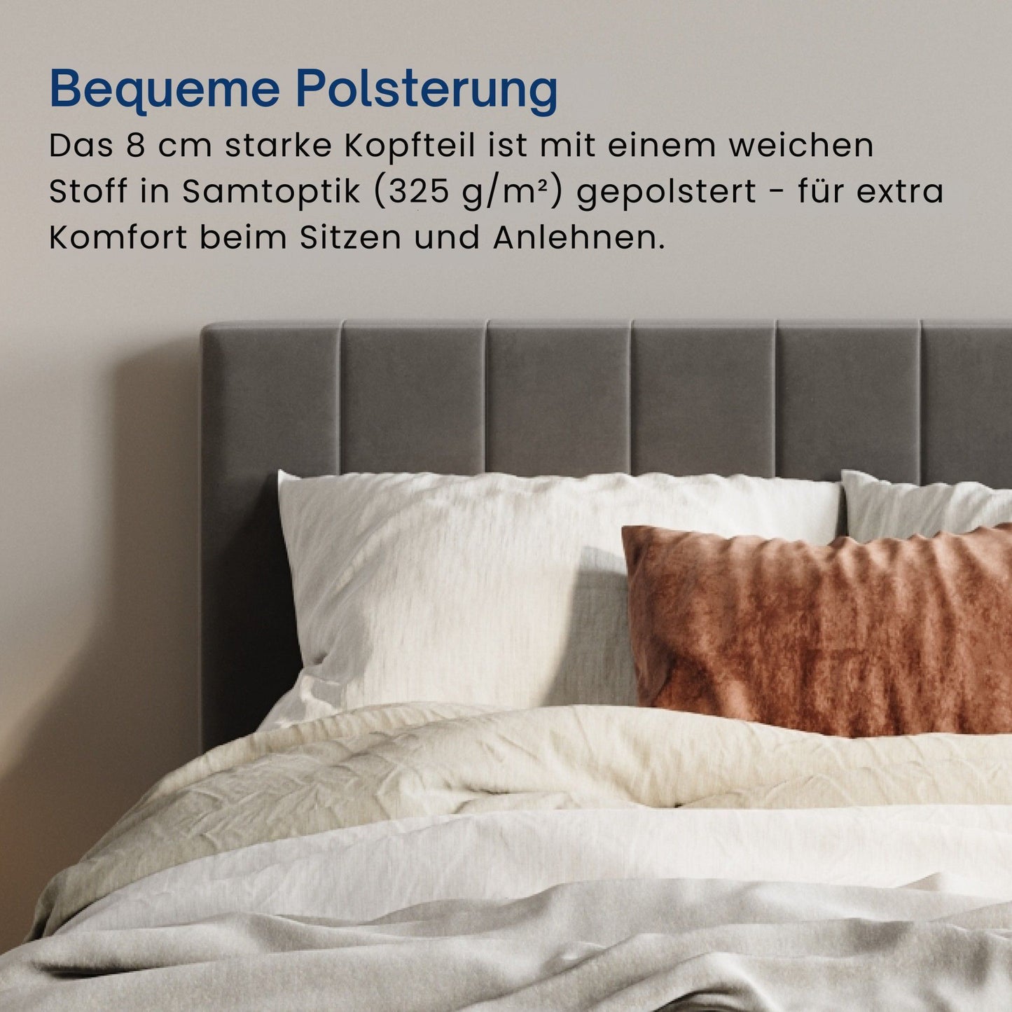 Polsterbett 140x200 & 160x200 cm mit Stauraum und Lattenrost Doppelbett mit hydraulischem Bettkasten Gepolstertes Bett Bed Stauraumbett Stabiler Bettrahmen Samt