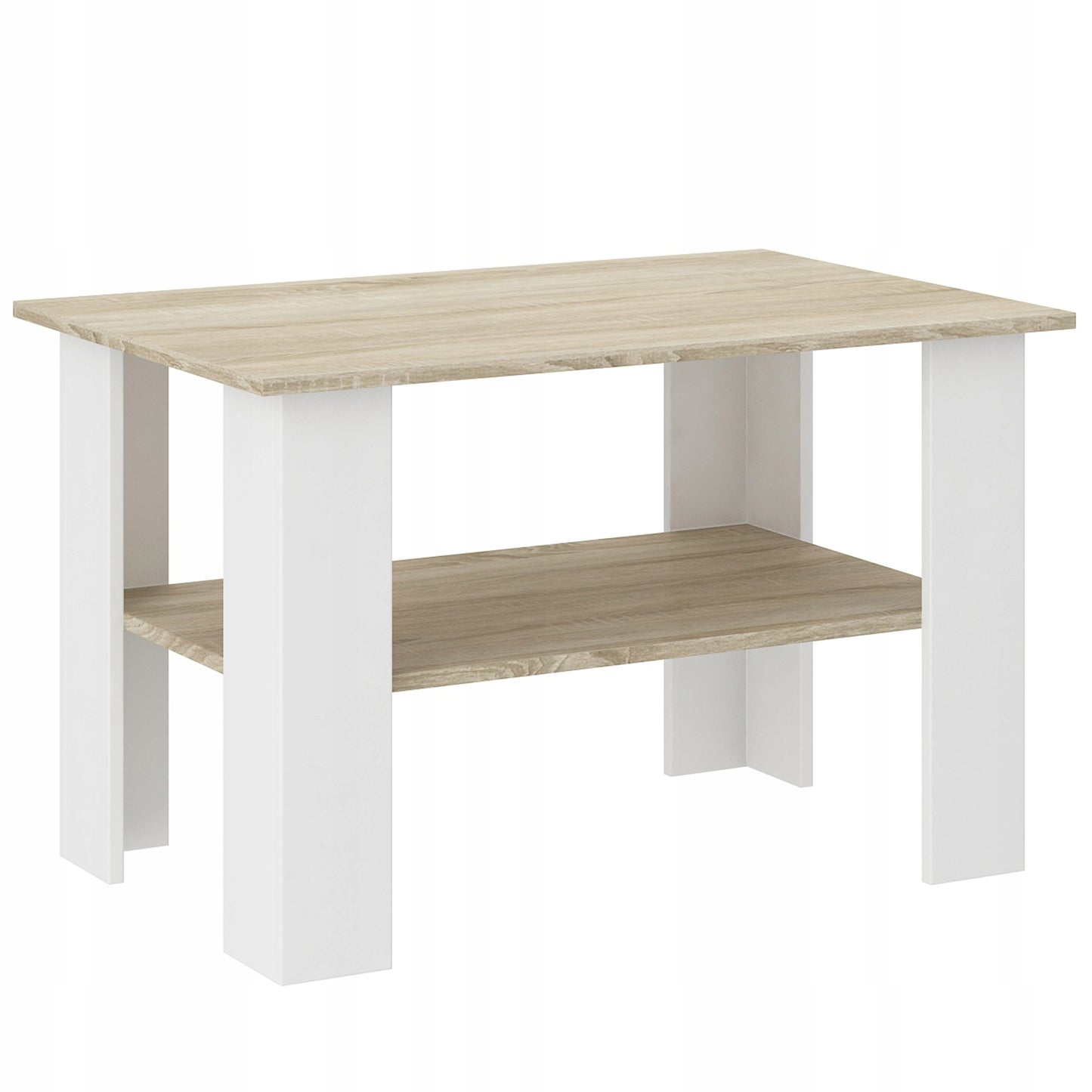 Couchtisch, Wohnzimmertisch, Sofatisch | Funktional mit Regal | 55 cm hoch