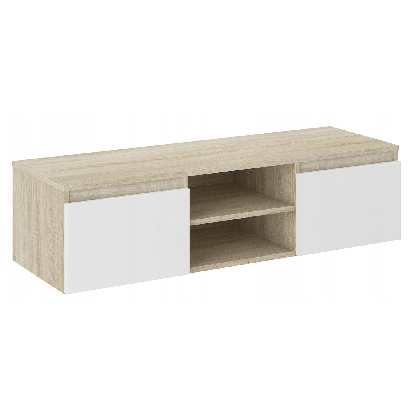 TV-Schrank, Lowboard, Fernsehschrank | Mit 2 Türen und 1 Einlegeboden | Funktional und langlebig | 120x40x36 cm (BxTxH)