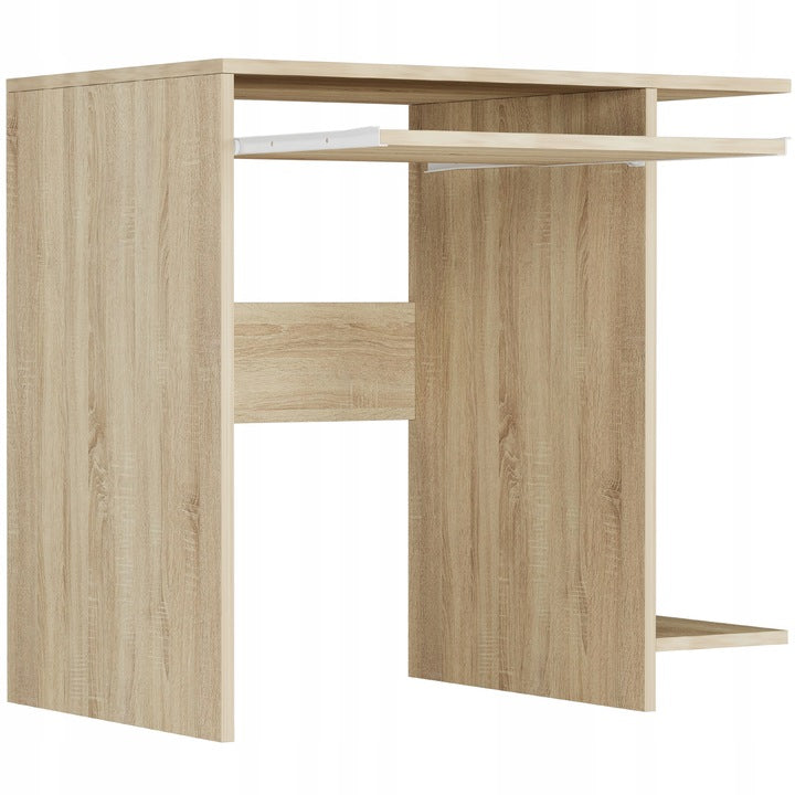 Computertisch, kleiner Schreibtisch, Arbeitstisch | Mit Tastaturablage und Stauraum | Stabil & pflegeleicht | 80x50x75 cm (BxTxH)