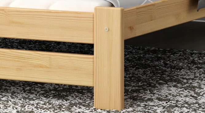 Hochwertiges Holzbettgestell | Mit verstärktem Mittelteil | Robustes & Stilvolles Design | In verschiedenen Farben erhältlich