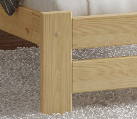 Hochwertiges Holzbettgestell | Mit verstärktem Mittelteil | Robustes & Stilvolles Design | In verschiedenen Farben erhältlich