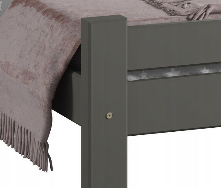 Bett, Bettrahmen, Einzelbett, Holzbett | Massives Kiefernholz | Stabil & Langlebig | 72 cm hoch | Erhältlich in 90x200, 120x200, 140x200 und 160x200 cm