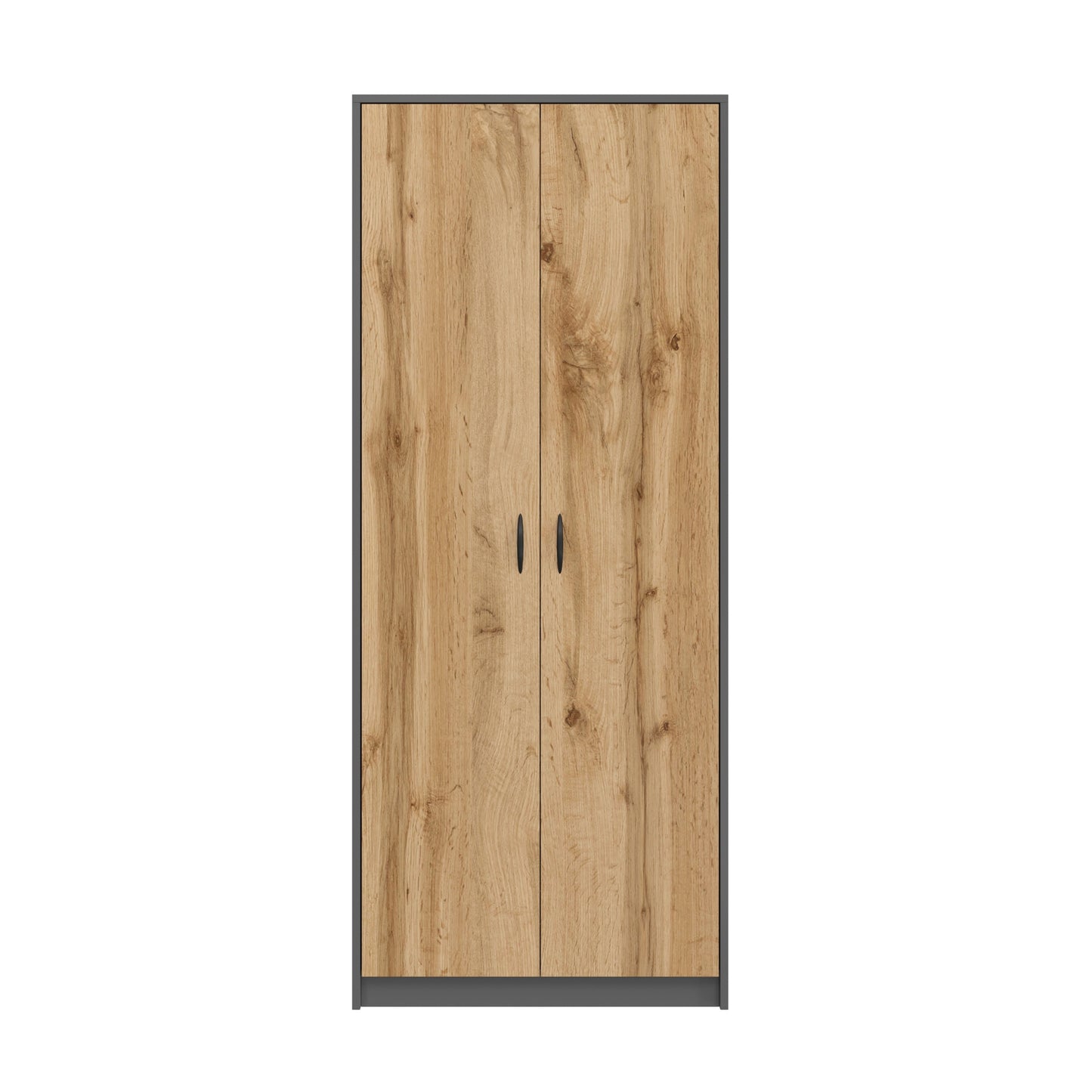 Schrank Mehrzweckschrank mit SOFT CLOSE Türdämpfer (optional) weiß 74cm Breite 180cm Höhe mit vier oder sechs Einlegeböden, Aktenschrank Haushaltsschrank Organizer aus MDF Holz