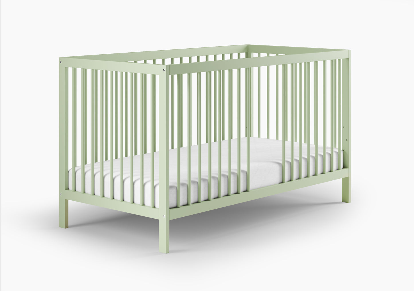 Lit bébé lit bébé 60x120 | Barreaux de 70 x 140 cm réglables en hauteur et amovibles, en option avec tiroir et matelas | Bois de hêtre blanc ou naturel très stable Fabriqué en Europe