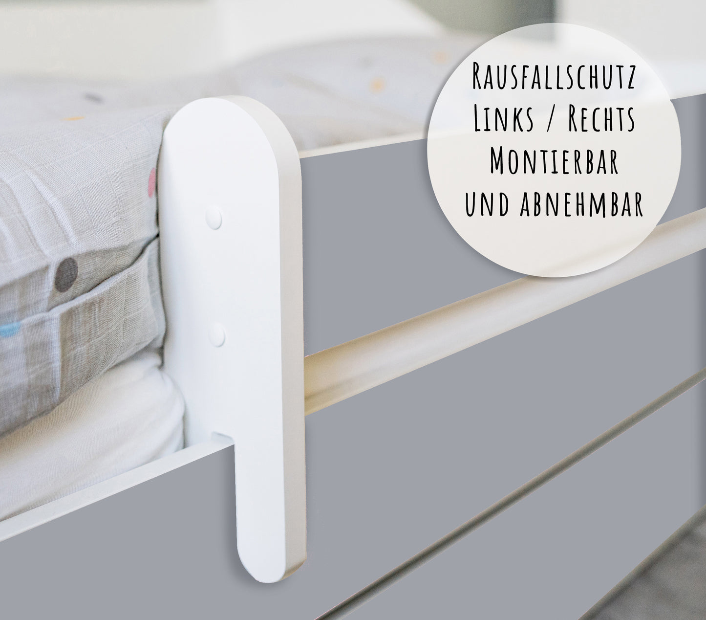 Kids Collective Kinderbett 70x140 / 80x160 Komplett Set inkl. Matratze, Lattenrost, Schublade & Rausfallschutz | Einzelbett für Kinder von 2 – 10 Jahren | weiß mit wählbarem Motiv