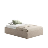 Home Collective Polsterbett 140x200 160x200 180x200 200x200 cm Doppelbett Bett ohne Kopfteil mit verstellbarem Lattenrost & Stauraum, wählbare Matratze (Ohne / H2 / H3) | Lederoptik Velours | Schlafzimmer Möbel