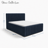 Home Collective Polsterbett 120x200 140x200 160x200 180x200 cm Bett inkl. Lattenrost Doppelbett Bettgestell mit Stauraum option | weicher Chenille-Stoff | Schlafzimmer Jugendzimmer Bettgestell | bis 240 kg belastbar