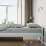 Holzbett mit Lattenrost Modern Bett Bed Kiefer Massiv Bettgestell Einzelbett Massivholzbett Klassisch | Komfortabel & Langlebig | Skandinavisch Boho Landhaus