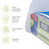 Lit voiture lit enfant lit jeune 70x140 | 80x160 cm avec protection antichute et matelas (en option) | police