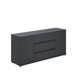 Home Collective Kommode Sideboard mit Schubladen | modern Sideboard Wohnzimmer Schlafzimmer Flur Möbel | 150x40x70 cm | 3 Schubladen & 2 Türen