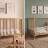 Kids Collective Babybett Kinderbett Gitterbett mit Rausfallschutz Baby Bett | stabiles Buchenholz | Juniorbett | made in Europe | Kinderzimmer Jugendzimmer Möbel | 60x120 & 70x140 cm