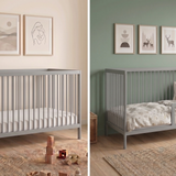 Kids Collective Babybett Kinderbett Gitterbett mit Rausfallschutz Baby Bett | stabiles Buchenholz | Juniorbett | made in Europe | Kinderzimmer Jugendzimmer Möbel | 60x120 & 70x140 cm