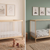 Kids Collective Babybett Kinderbett Gitterbett mit Rausfallschutz Baby Bett | stabiles Buchenholz | Juniorbett | made in Europe | Kinderzimmer Jugendzimmer Möbel | 60x120 & 70x140 cm