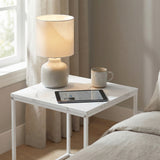 Table basse lot de 2 tables d'appoint rondes design loft 2 en 1 surface emboîtable résistante aux rayures, salon | 53cm et 43cm de large