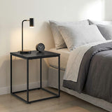 Table basse lot de 2 tables d'appoint rondes design loft 2 en 1 surface emboîtable résistante aux rayures, salon | 53cm et 43cm de large