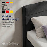 Home Collective Boxspringbett 160x200 180x200 200x200 Bett Doppelbett Polsterbett Bonnell H2 Matratze, gepolstertes Kopfteil | Microvelours
