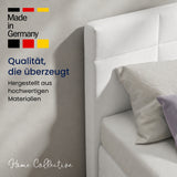 Home Collective Boxspringbett 160x200 180x200 200x200 Bett Doppelbett Polsterbett Bonnell H2 Matratze, gepolstertes Kopfteil | Microvelours