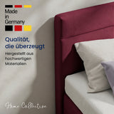 Home Collective Boxspringbett 160x200 180x200 200x200 Bett Doppelbett Polsterbett Bonnell H2 Matratze, gepolstertes Kopfteil | Microvelours