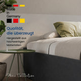 Home Collective Polsterbett 140x200 160x200 180x200 200x200 cm Doppelbett Bett ohne Kopfteil mit verstellbarem Lattenrost & Stauraum, wählbare Matratze (Ohne / H2 / H3) | Lederoptik Velours | Schlafzimmer Möbel