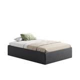 Home Collective Polsterbett 140x200 160x200 180x200 200x200 cm Doppelbett Bett ohne Kopfteil mit verstellbarem Lattenrost & Stauraum, wählbare Matratze (Ohne / H2 / H3) | Lederoptik Velours | Schlafzimmer Möbel