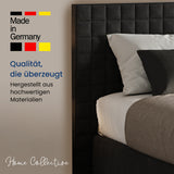 Home Collective Boxspringbett 160x200 180x200 200x200 Bett Doppelbett Polsterbett Bonnell H2 & Kaltschaum H3 Matratze, gepolstertes Kopfteil | VARDO-Stoff