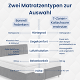 Home Collective Boxspringbett 160x200 180x200 200x200 Bett Doppelbett Polsterbett Bonnell H2 oder Kaltschaum H3 Matratze gepolstertes Kopfteil | Microvelours