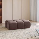 Home Collective Ecksofa Couch Sofa Wohnlandschaft Wohnzimmer 305x210 cm | weicher Stoff & Wellenfederung | verstellbare Kopfstützen | Ottomane links/rechts montierbar | Hocker wahlweise