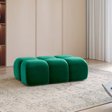 Home Collective Ecksofa Couch Sofa Wohnlandschaft Wohnzimmer 305x210 cm | weicher Stoff & Wellenfederung | verstellbare Kopfstützen | Ottomane links/rechts montierbar | Hocker wahlweise