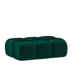 Home Collective Ecksofa Couch Sofa Wohnlandschaft Wohnzimmer 305x210 cm | weicher Stoff & Wellenfederung | verstellbare Kopfstützen | Ottomane links/rechts montierbar | Hocker wahlweise